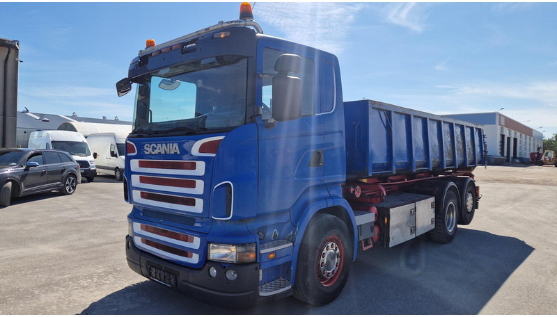 Scania R340 6X2*4 + Container - Φορτηγό με σύστημα καλωδίων: φωτογραφία 1 Scania R340 6X2*4 + Container - Φορτηγό με σύστημα καλωδίων: φωτογραφία 1