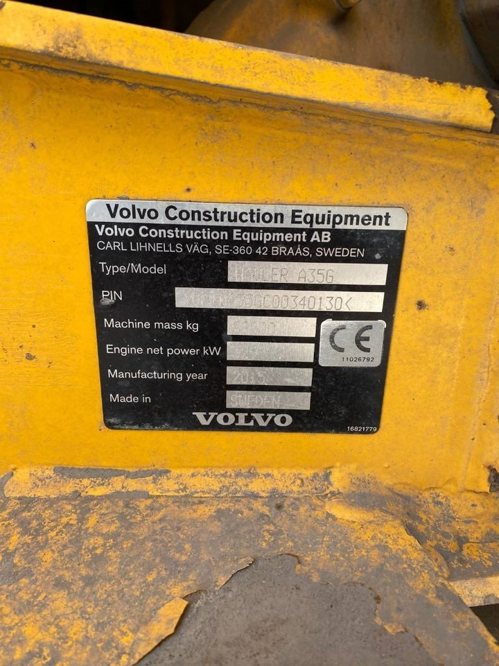 Volvo A 35 G (Under Preparation) - Αρθρωτό φορτηγό: φωτογραφία 4 Volvo A 35 G (Under Preparation) - Αρθρωτό φορτηγό: φωτογραφία 4