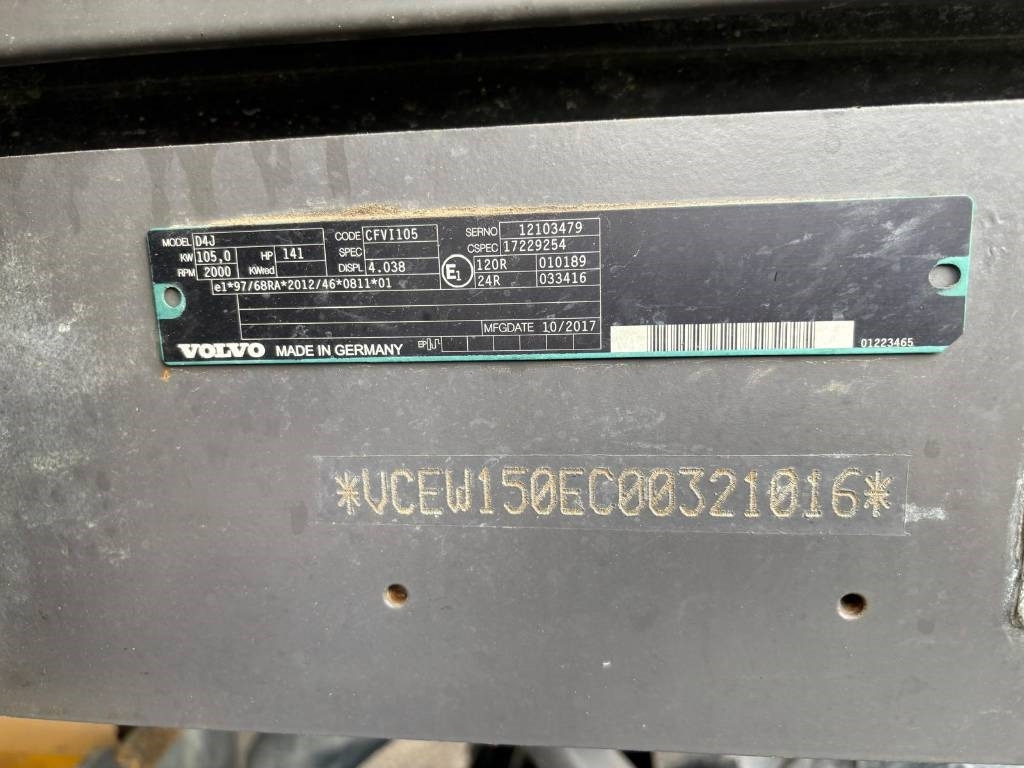 Τροχοφόρος εκσκαφέας Volvo EWR 150 E: φωτογραφία 10 Τροχοφόρος εκσκαφέας Volvo EWR 150 E: φωτογραφία 10