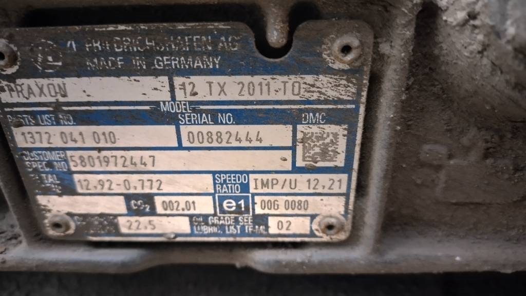 ZF Traxon 12 TX 2011 TO - Κιβώτιο ταχυτήτων για Φορτηγό: φωτογραφία 5 ZF Traxon 12 TX 2011 TO - Κιβώτιο ταχυτήτων για Φορτηγό: φωτογραφία 5