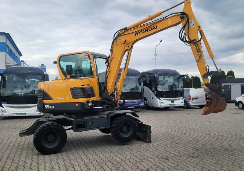 Hyundai ROBEX 55W-9 EXCAVATOR / SPROWADZONY Z FRANCJI - Τροχοφόρος εκσκαφέας: φωτογραφία 4 Hyundai ROBEX 55W-9 EXCAVATOR / SPROWADZONY Z FRANCJI - Τροχοφόρος εκσκαφέας: φωτογραφία 4