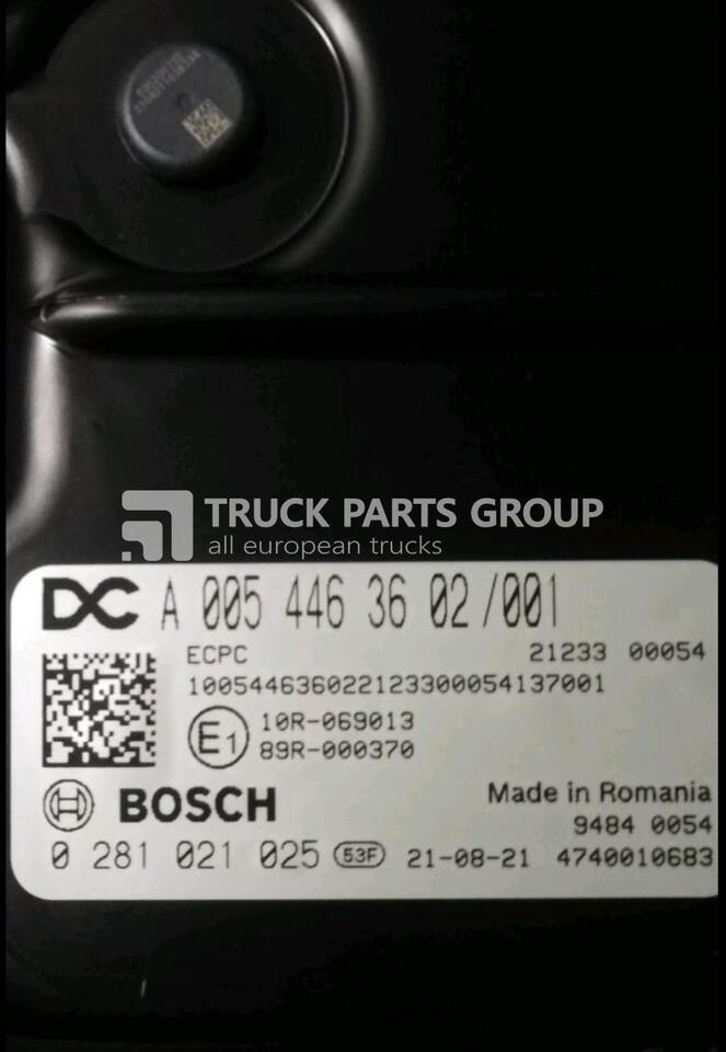 Mercedes actros MP5 EURO6 emission ECPC control unit by BOSCH EDRIVE 0054463602, 0281021025 - Ηλεκτρονική μονάδα ελέγχου για Φορτηγό: φωτογραφία 1 Mercedes actros MP5 EURO6 emission ECPC control unit by BOSCH EDRIVE 0054463602, 0281021025 - Ηλεκτρονική μονάδα ελέγχου για Φορτηγό: φωτογραφία 1