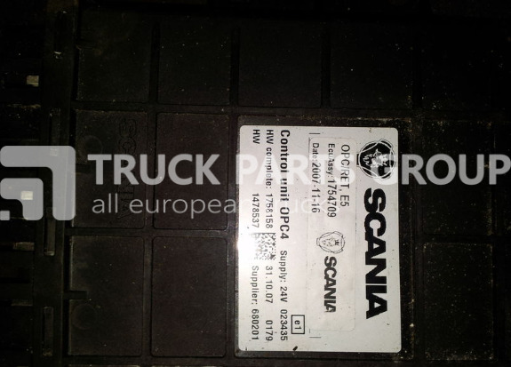 SCANIA , E5 OPC4 ET1, ECU, GMS, control unit, 1754709, 1758158, 14785 control unit - Ηλεκτρονική μονάδα ελέγχου για Φορτηγό: φωτογραφία 1 SCANIA , E5 OPC4 ET1, ECU, GMS, control unit, 1754709, 1758158, 14785 control unit - Ηλεκτρονική μονάδα ελέγχου για Φορτηγό: φωτογραφία 1