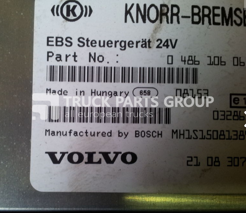 VOLVO FH13, FM13, EURO 4, EURO 5, EDC, ECU, EBS control unit, electron control unit - Ηλεκτρονική μονάδα ελέγχου για Φορτηγό: φωτογραφία 4 VOLVO FH13, FM13, EURO 4, EURO 5, EDC, ECU, EBS control unit, electron control unit - Ηλεκτρονική μονάδα ελέγχου για Φορτηγό: φωτογραφία 4