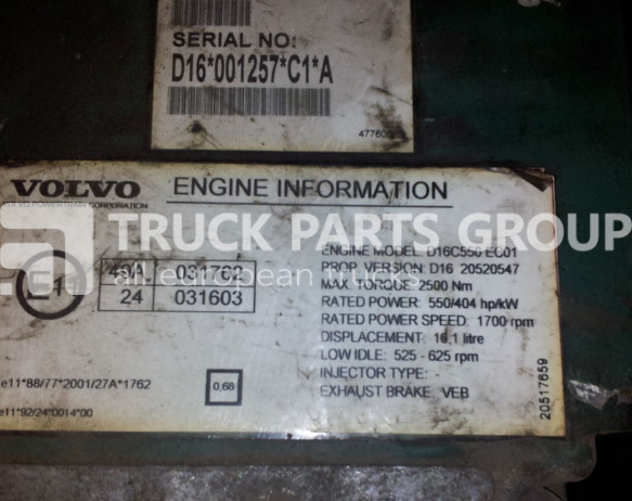 VOLVO FH16, D16C engine type engine control unit, 20520547, 20577131, control unit - Ηλεκτρονική μονάδα ελέγχου για Φορτηγό: φωτογραφία 2 VOLVO FH16, D16C engine type engine control unit, 20520547, 20577131, control unit - Ηλεκτρονική μονάδα ελέγχου για Φορτηγό: φωτογραφία 2