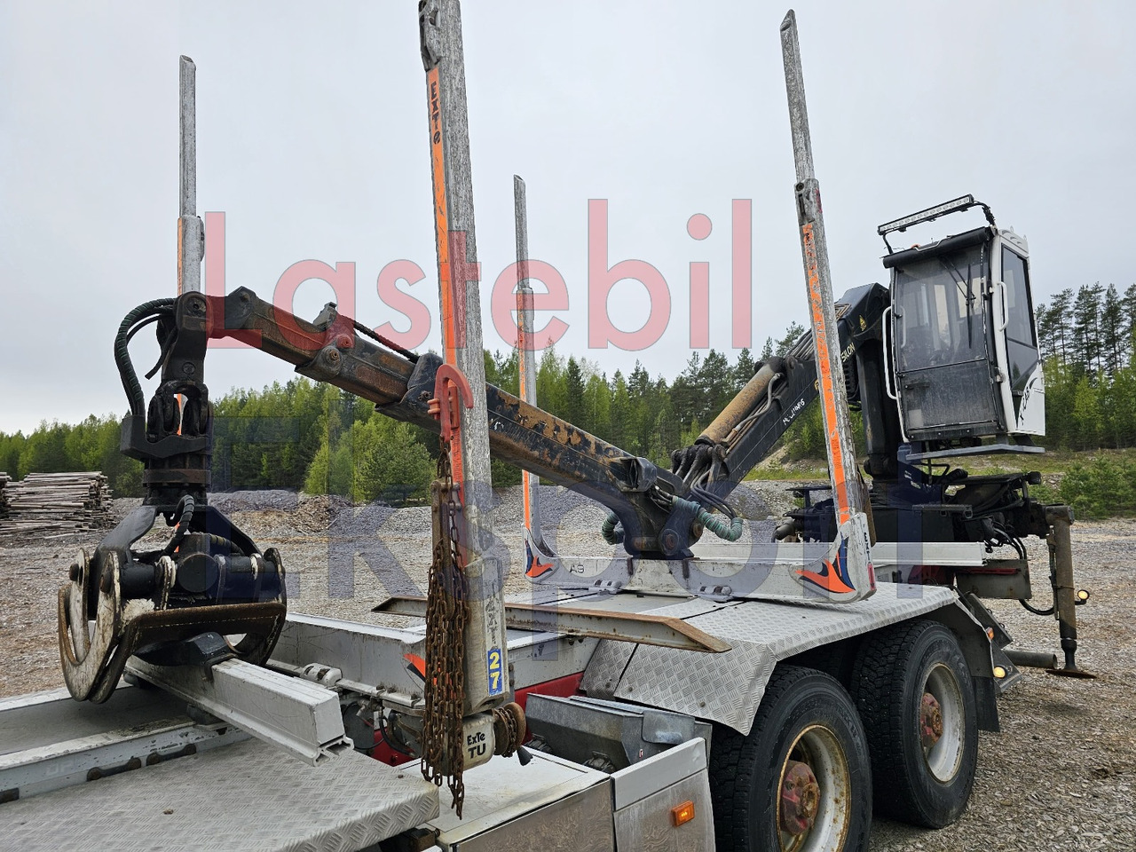 Φορτηγό ξυλείας, Φορτηγό με γερανό Scania R650: φωτογραφία 10