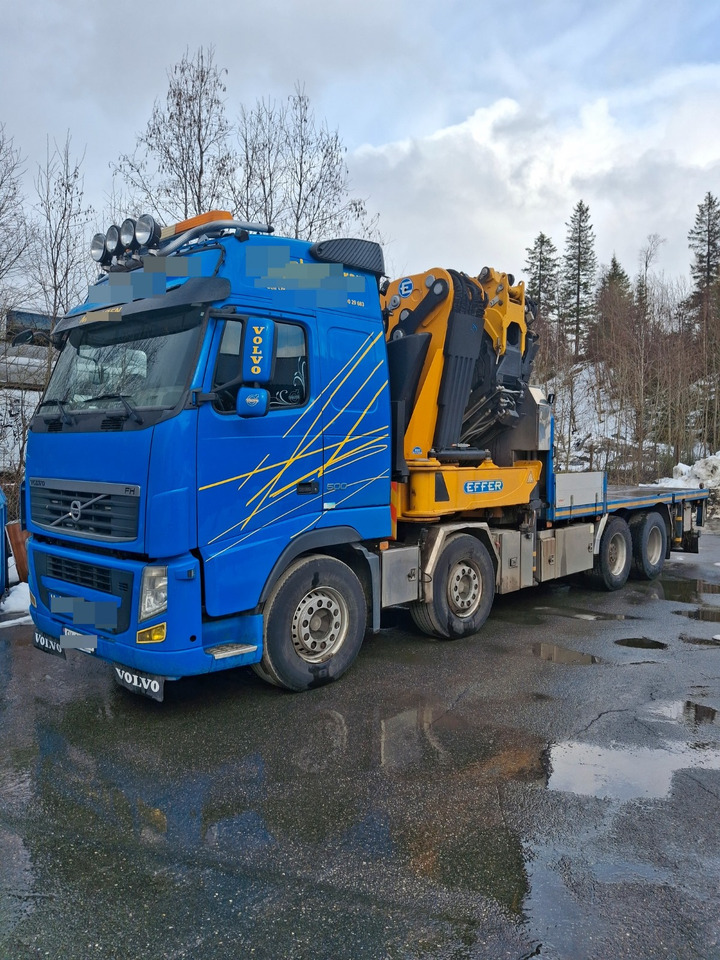 Volvo FH 500 8x2 Retarder Effer 955 S8 +JIB S8 Winch Only 160Tkm - Φορτηγό με ανοιχτή καρότσα, Φορτηγό με γερανό: φωτογραφία 3 Volvo FH 500 8x2 Retarder Effer 955 S8 +JIB S8 Winch Only 160Tkm - Φορτηγό με ανοιχτή καρότσα, Φορτηγό με γερανό: φωτογραφία 3