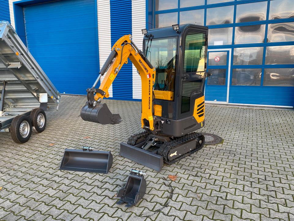 Minibagger BK950KS im Komplettpaket mit Kippanhänger und Auffahrrampen *INKL.19% MWST*BERGER KRAUS*SOFORT!* - Μίνι εκσκαφέας: φωτογραφία 4 Minibagger BK950KS im Komplettpaket mit Kippanhänger und Auffahrrampen *INKL.19% MWST*BERGER KRAUS*SOFORT!* - Μίνι εκσκαφέας: φωτογραφία 4