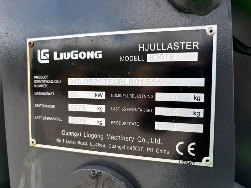 LIUGONG 820 TE Electric - Ελαστιχοφόρος φορτωτής: φωτογραφία 5 LIUGONG 820 TE Electric - Ελαστιχοφόρος φορτωτής: φωτογραφία 5
