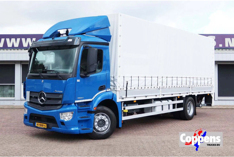 Mercedes-Benz Antos 1924L Huif + Klep Dhollandia 2000 KG Euro 6 - Φορτηγό κόφα: φωτογραφία 1 Mercedes-Benz Antos 1924L Huif + Klep Dhollandia 2000 KG Euro 6 - Φορτηγό κόφα: φωτογραφία 1