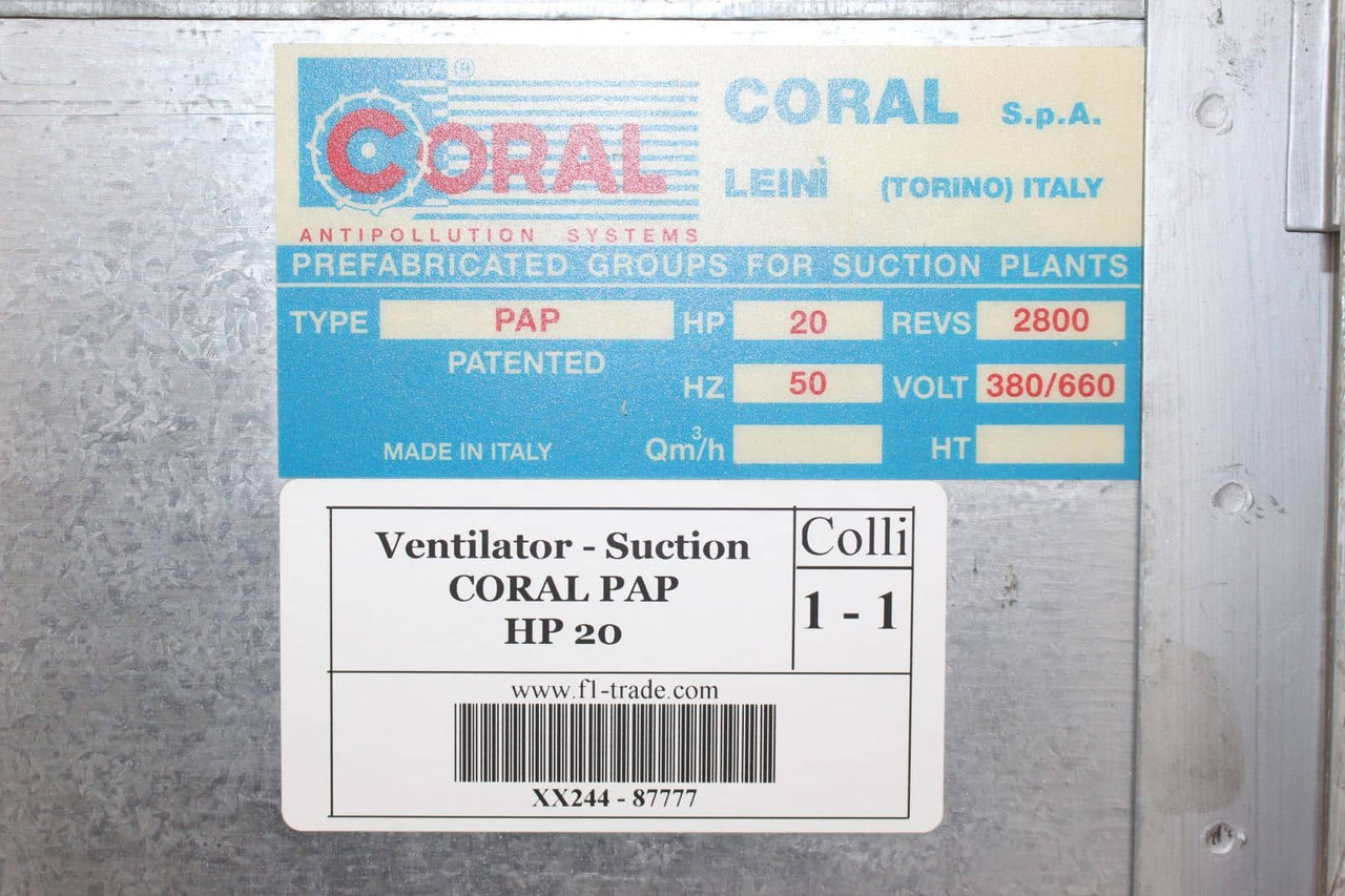Coral PAP HP20 - Βιομηχανικός εξοπλισμός κλιματισμού: φωτογραφία 3 Coral PAP HP20 - Βιομηχανικός εξοπλισμός κλιματισμού: φωτογραφία 3