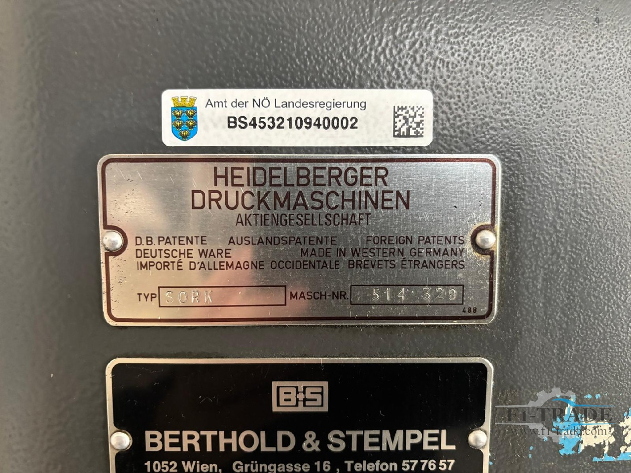 Heidelberg SORK - Μηχανή εκτύπωσης offset: φωτογραφία 2 Heidelberg SORK - Μηχανή εκτύπωσης offset: φωτογραφία 2