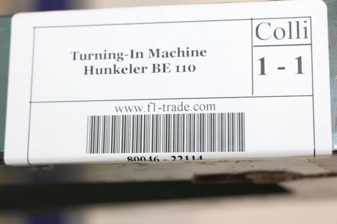 Εκτυπωτική μηχανή Hunkeler BE 110: φωτογραφία 6