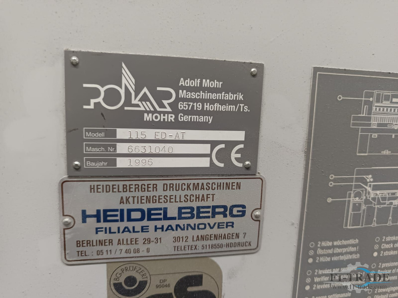 Polar 115 ED-AT - Μηχανή κοπής χαρτιού: φωτογραφία 3 Polar 115 ED-AT - Μηχανή κοπής χαρτιού: φωτογραφία 3