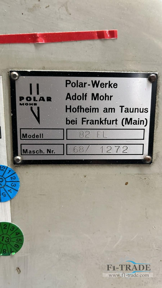 Polar 82 EL - Μηχανή κοπής χαρτιού: φωτογραφία 4 Polar 82 EL - Μηχανή κοπής χαρτιού: φωτογραφία 4
