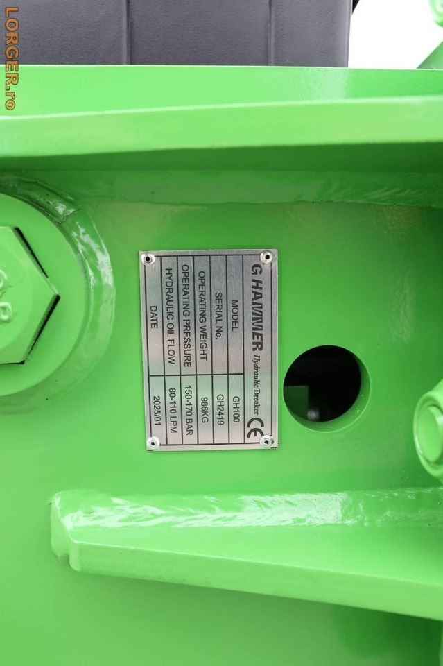 G Hammer G 100 – Power, not noise! New, 2025 Model - Υδραυλικό σφυρί για Κατασκευή μηχανήματα: φωτογραφία 3 G Hammer G 100 – Power, not noise! New, 2025 Model - Υδραυλικό σφυρί για Κατασκευή μηχανήματα: φωτογραφία 3