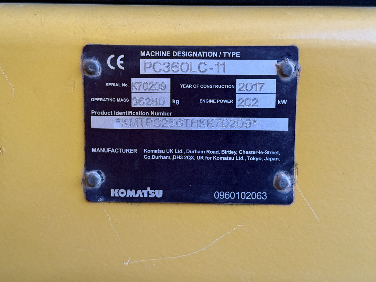 Leasing KOMATSU PC 360 LC-11 KOMATSU PC 360 LC-11: φωτογραφία 40