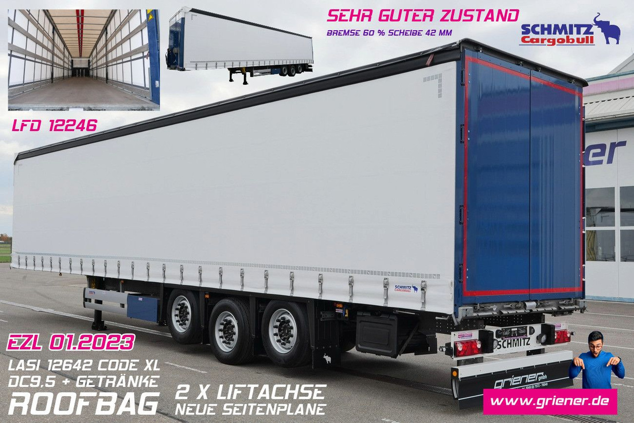 Schmitz Cargobull SCS 24 /12642 XL / RUNGENTASCHEN / 2 x LIFT/ROOF - Επικαθήμενο κουρτίνα: φωτογραφία 1 Schmitz Cargobull SCS 24 /12642 XL / RUNGENTASCHEN / 2 x LIFT/ROOF - Επικαθήμενο κουρτίνα: φωτογραφία 1