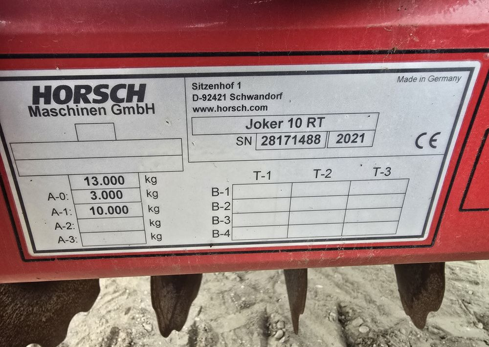 Horsch Jocker 10RT - Άλλα μηχανήματα: φωτογραφία 5 Horsch Jocker 10RT - Άλλα μηχανήματα: φωτογραφία 5