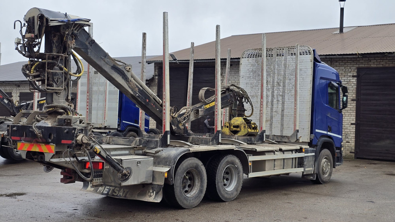 SCANIA R450 - Φορτηγό ξυλείας, Φορτηγό με γερανό: φωτογραφία 4 SCANIA R450 - Φορτηγό ξυλείας, Φορτηγό με γερανό: φωτογραφία 4