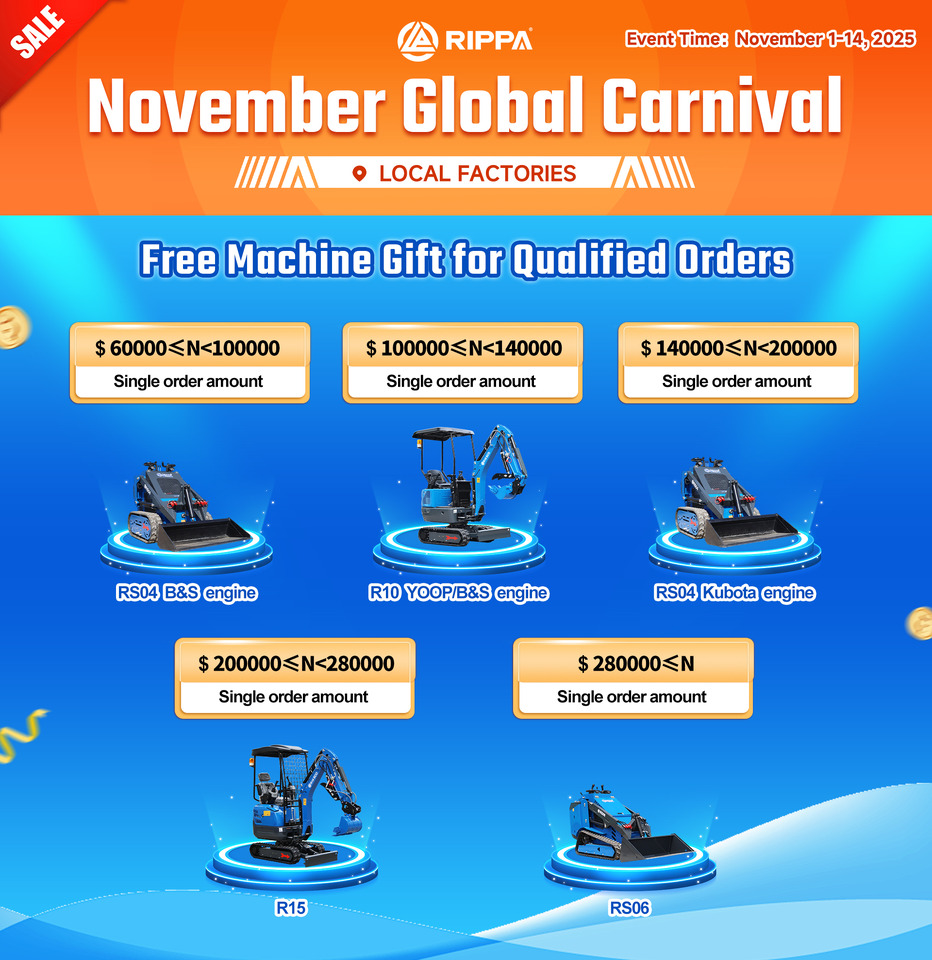 Rippa New RS06 Compact Loader | 24.4hp Kubota Power | High Flow Hydraulic System | Global Support - Φορτωτής πλάγιας ολίσθησης: φωτογραφία 2 Rippa New RS06 Compact Loader | 24.4hp Kubota Power | High Flow Hydraulic System | Global Support - Φορτωτής πλάγιας ολίσθησης: φωτογραφία 2