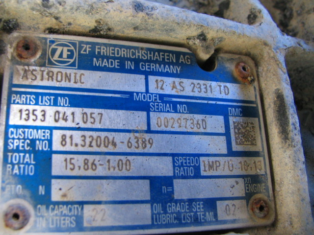 MAN TGX TGS EURO6 // Skrzynia biegow z retarderem 12 AS 2331 TD - Κιβώτιο ταχυτήτων για Φορτηγό: φωτογραφία 1 MAN TGX TGS EURO6 // Skrzynia biegow z retarderem 12 AS 2331 TD - Κιβώτιο ταχυτήτων για Φορτηγό: φωτογραφία 1