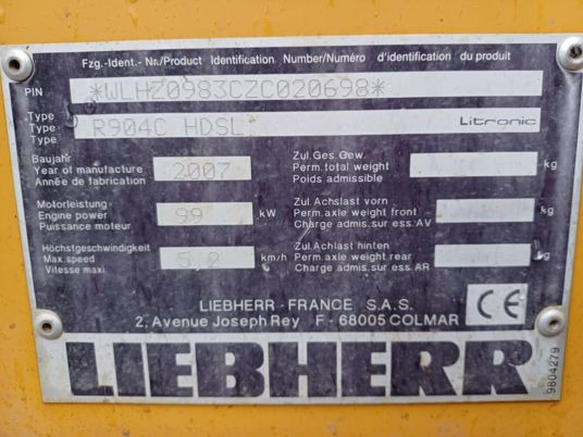 Liebherr 904 LIPTRONIC - Ερπυστριοφόρος εκσκαφέας: φωτογραφία 5 Liebherr 904 LIPTRONIC - Ερπυστριοφόρος εκσκαφέας: φωτογραφία 5