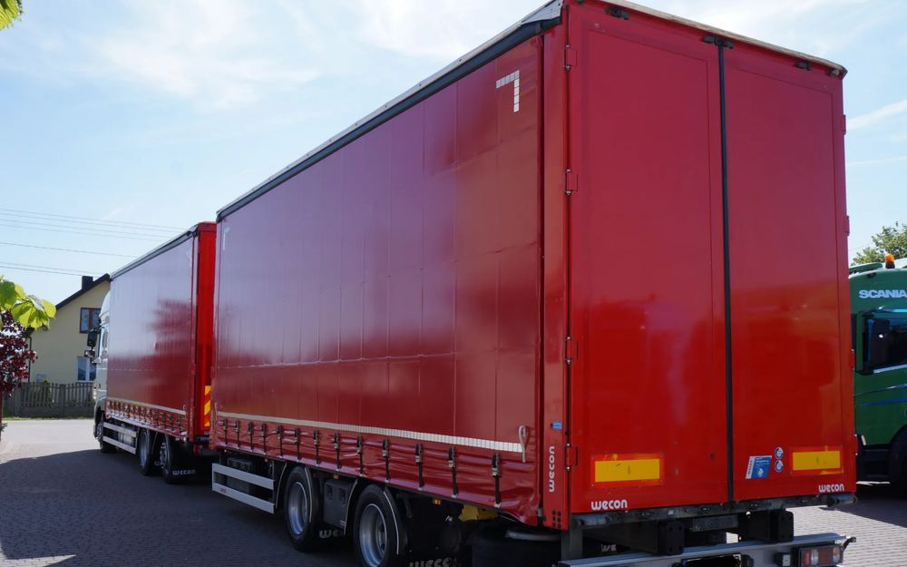 DAF XF 480 EURO 6 ZESTAW TANDEM PRZEJAZDOWY 120 M3 7,8 M + 7,8 M WECON - Φορτηγό μουσαμάς: φωτογραφία 3 DAF XF 480 EURO 6 ZESTAW TANDEM PRZEJAZDOWY 120 M3 7,8 M + 7,8 M WECON - Φορτηγό μουσαμάς: φωτογραφία 3
