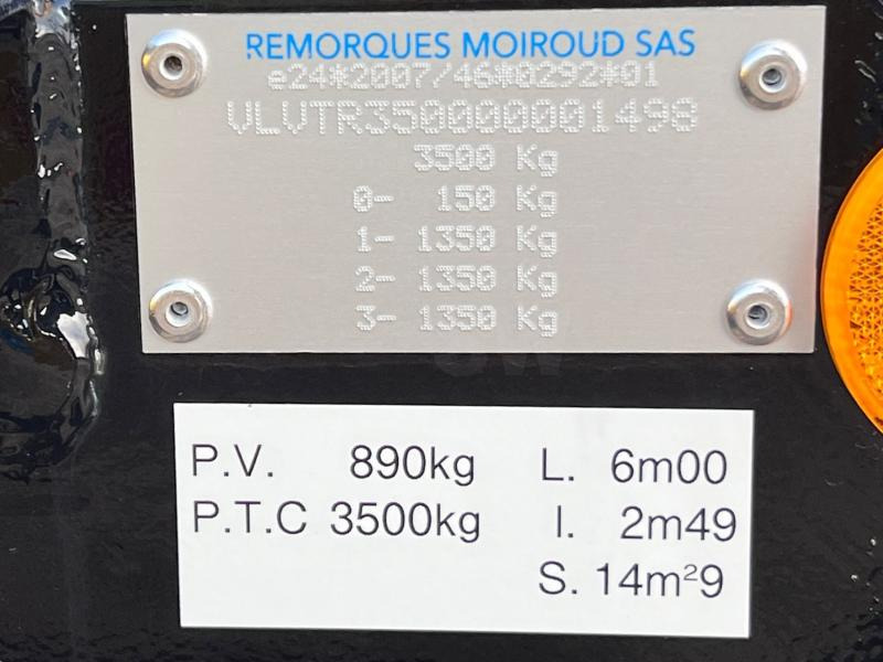 Καινούριο Τρέιλερ μεταφοράς μηχανημάτων Moiroud TR3500 3 ESSIEUX 3T5 NEUVE MOIROUD NOIRE LARGE: φωτογραφία 9 Καινούριο Τρέιλερ μεταφοράς μηχανημάτων Moiroud TR3500 3 ESSIEUX 3T5 NEUVE MOIROUD NOIRE LARGE: φωτογραφία 9