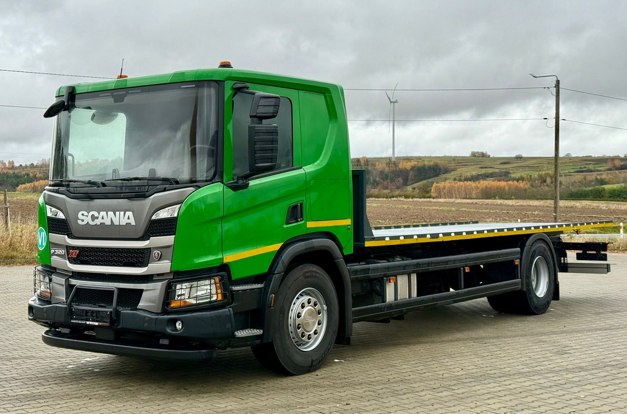 SCANIA P320 / PLATFORMA / NOWY / 5 TYŚ KM / SYPIALKA / 2023 ROK / CAŁA NA PODUSZKACH / 7.7 M DŁUGOŚCI / LAWETA / DO PRZEWOZU MASZYN ROLNICZYCH ITP - Φορτηγό με ανοιχτή καρότσα: φωτογραφία 2 SCANIA P320 / PLATFORMA / NOWY / 5 TYŚ KM / SYPIALKA / 2023 ROK / CAŁA NA PODUSZKACH / 7.7 M DŁUGOŚCI / LAWETA / DO PRZEWOZU MASZYN ROLNICZYCH ITP - Φορτηγό με ανοιχτή καρότσα: φωτογραφία 2