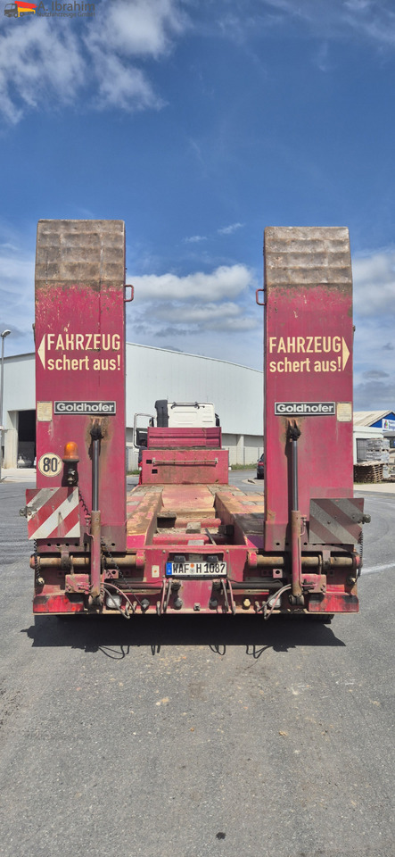 Επικαθήμενο με χαμηλό δάπεδο για τη μεταφορά βαρέως εξοπλισμού Goldhofer STZ-TBL3-33/80 Tiefbett mit Rampen Lenkung mit FB: φωτογραφία 10