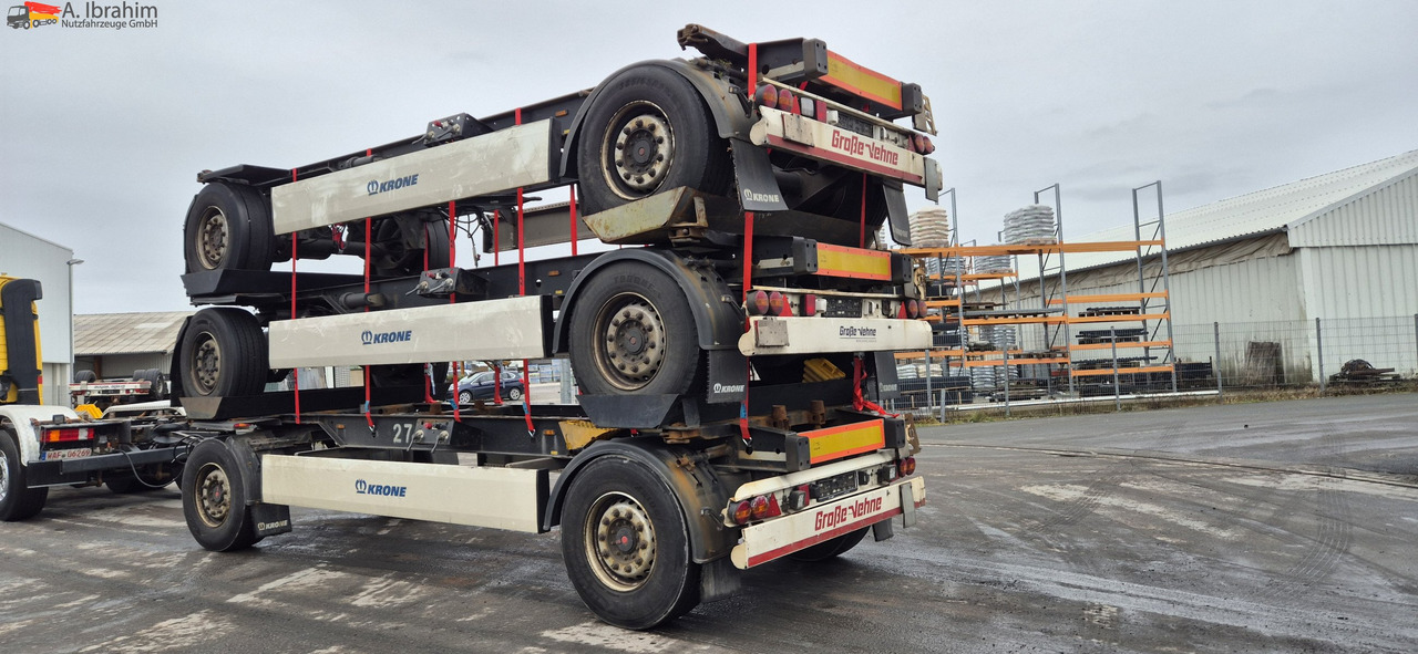 Ρυμούλκα μεταφοράς εμπορευματοκιβωτίων/ Κινητό αμάξωμα Krone AZ 3x vorhanden SAF Achsen, fertig gestapelt: φωτογραφία 7