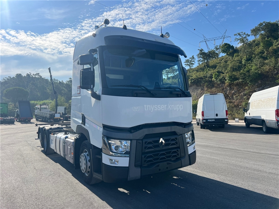 Renault T430 - Φορτηγό μεταφοράς εμπορευματοκιβωτίων/ Κινητό αμάξωμα: φωτογραφία 3 Renault T430 - Φορτηγό μεταφοράς εμπορευματοκιβωτίων/ Κινητό αμάξωμα: φωτογραφία 3