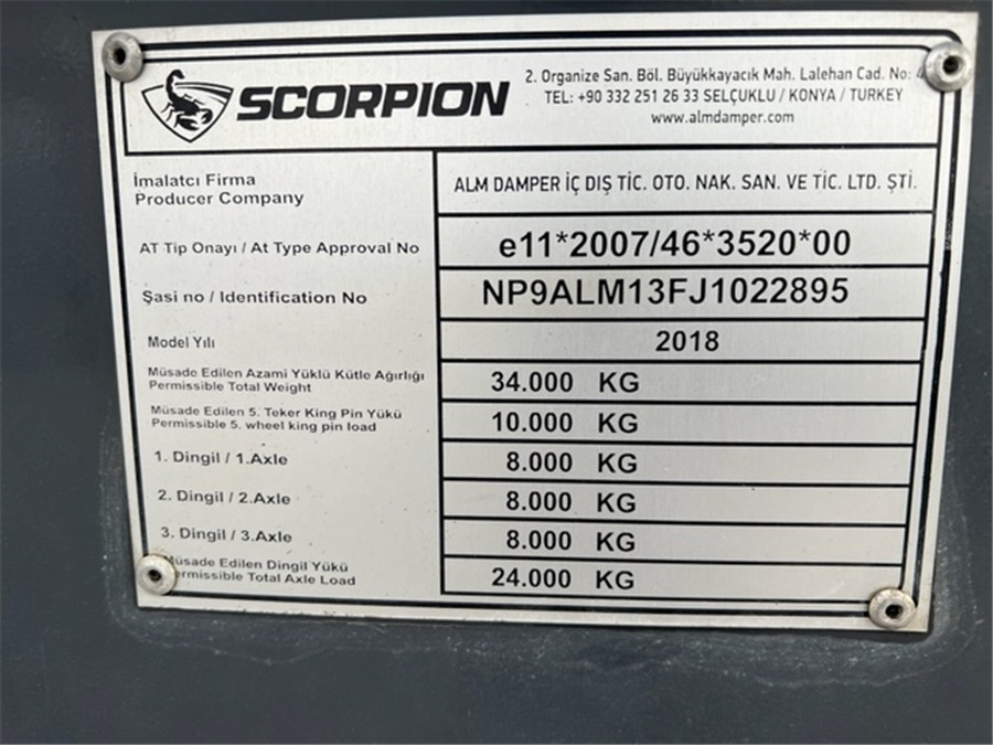 Επικαθήμενο ανατρεπόμενο Scorpion: φωτογραφία 11