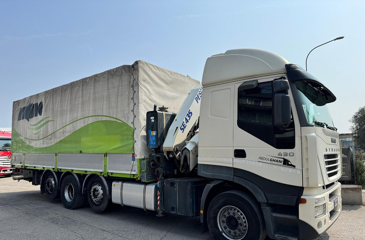 IVECO 430 - 4 ASSI STRADALE CON GRU - Φορτηγό μουσαμάς, Φορτηγό με γερανό: φωτογραφία 5 IVECO 430 - 4 ASSI STRADALE CON GRU - Φορτηγό μουσαμάς, Φορτηγό με γερανό: φωτογραφία 5