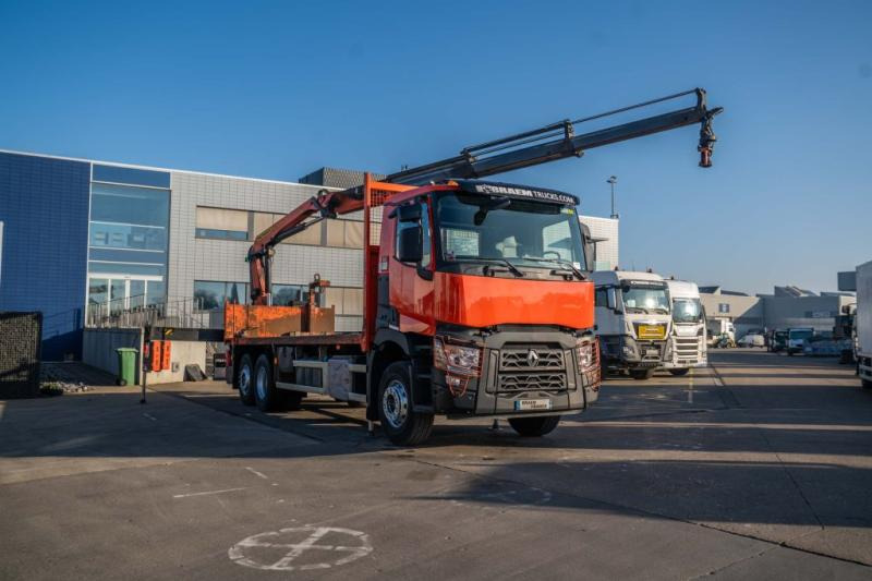 Renault C 380 DXI-6X2-PALFINGER 18002C/3 - Φορτηγό με ανοιχτή καρότσα, Φορτηγό με γερανό: φωτογραφία 2 Renault C 380 DXI-6X2-PALFINGER 18002C/3 - Φορτηγό με ανοιχτή καρότσα, Φορτηγό με γερανό: φωτογραφία 2