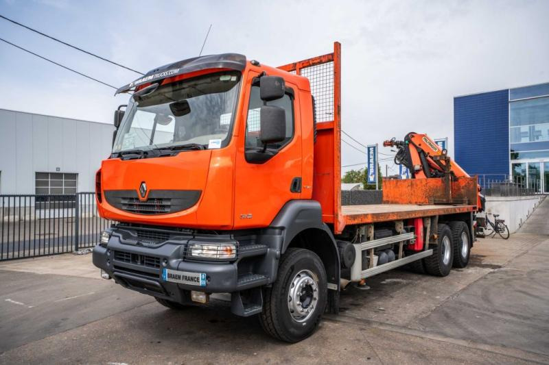 Renault KERAX 380 DXI-6X4+PALFINGER 18 T/m + 4 EXT - Φορτηγό με ανοιχτή καρότσα, Φορτηγό με γερανό: φωτογραφία 2 Renault KERAX 380 DXI-6X4+PALFINGER 18 T/m + 4 EXT - Φορτηγό με ανοιχτή καρότσα, Φορτηγό με γερανό: φωτογραφία 2