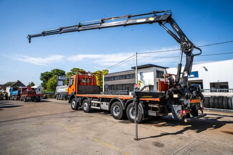 Renault KERAX 430 DXI+ HIAB 16 T/m + 5 EXT - Φορτηγό με ανοιχτή καρότσα, Φορτηγό με γερανό: φωτογραφία 3 Renault KERAX 430 DXI+ HIAB 16 T/m + 5 EXT - Φορτηγό με ανοιχτή καρότσα, Φορτηγό με γερανό: φωτογραφία 3