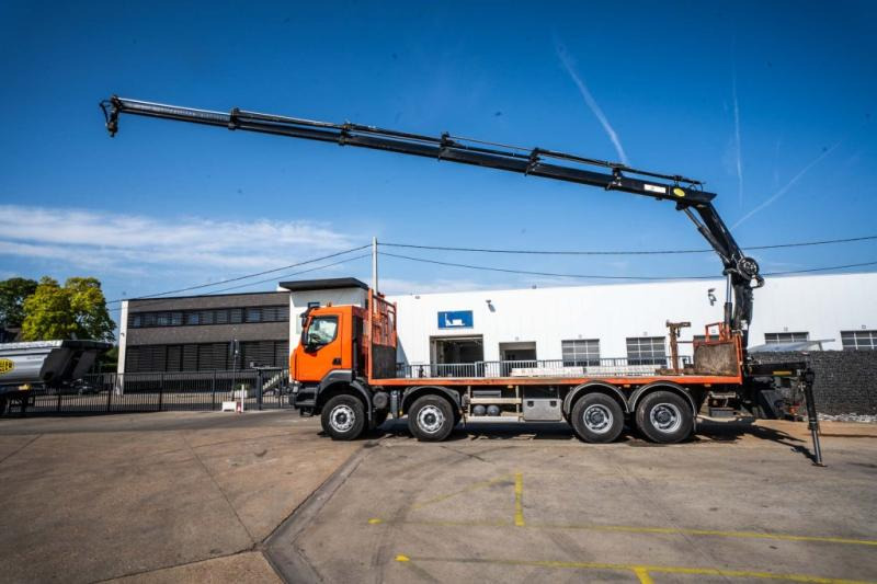 Renault KERAX 430 DXI+ HIAB 16 T/m + 5 EXT - Φορτηγό με ανοιχτή καρότσα, Φορτηγό με γερανό: φωτογραφία 2 Renault KERAX 430 DXI+ HIAB 16 T/m + 5 EXT - Φορτηγό με ανοιχτή καρότσα, Φορτηγό με γερανό: φωτογραφία 2