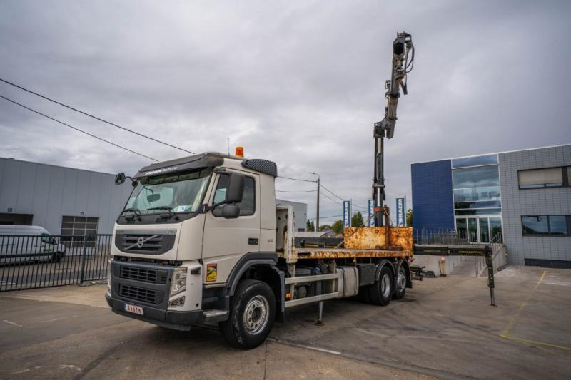 Volvo FM 410 DXI -6X2+HIAB 24 T/m/2x - Φορτηγό με ανοιχτή καρότσα, Φορτηγό με γερανό: φωτογραφία 1 Volvo FM 410 DXI -6X2+HIAB 24 T/m/2x - Φορτηγό με ανοιχτή καρότσα, Φορτηγό με γερανό: φωτογραφία 1
