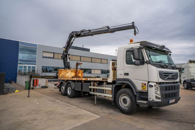 Volvo FM 410 DXI -6X2+HIAB 24 T/m/2x - Φορτηγό με ανοιχτή καρότσα, Φορτηγό με γερανό: φωτογραφία 2 Volvo FM 410 DXI -6X2+HIAB 24 T/m/2x - Φορτηγό με ανοιχτή καρότσα, Φορτηγό με γερανό: φωτογραφία 2