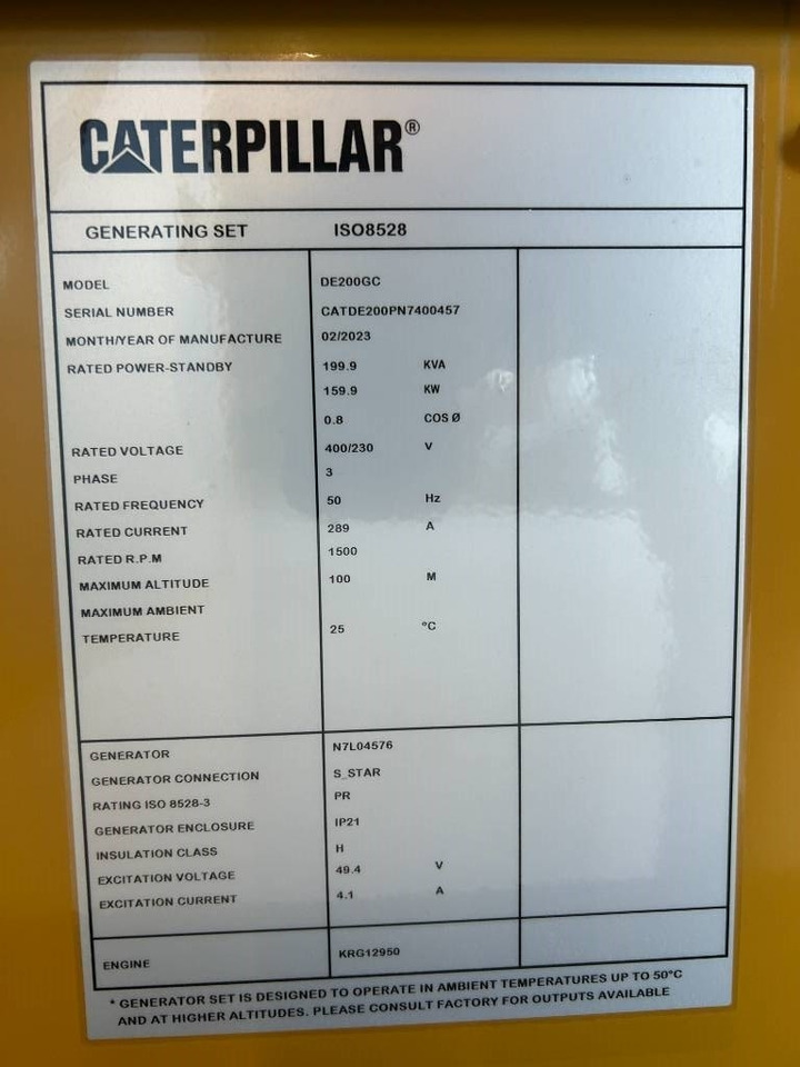 CAT DE200GC - 200 kVA Stand-by Generator - DPX-18211 - Βιομηχανική γεννήτρια: φωτογραφία 5 CAT DE200GC - 200 kVA Stand-by Generator - DPX-18211 - Βιομηχανική γεννήτρια: φωτογραφία 5