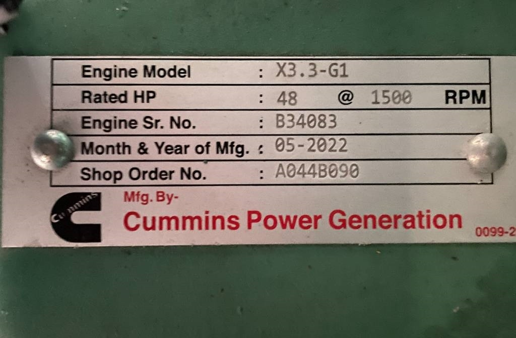 Βιομηχανική γεννήτρια Cummins C38D5 - 38 kVA Surplus genset - DPX-18504: φωτογραφία 15