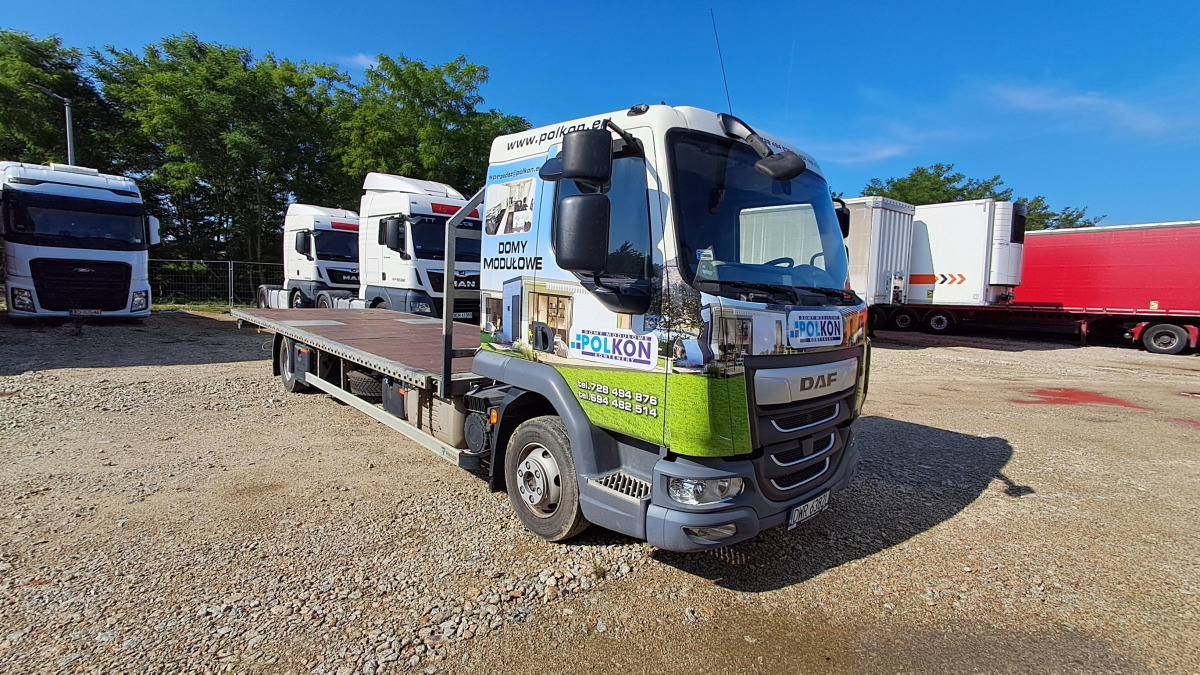 DAF LF230 FA 108/ZPL + NACZEPA REDOS - Φορτηγό με ανοιχτή καρότσα: φωτογραφία 1 DAF LF230 FA 108/ZPL + NACZEPA REDOS - Φορτηγό με ανοιχτή καρότσα: φωτογραφία 1