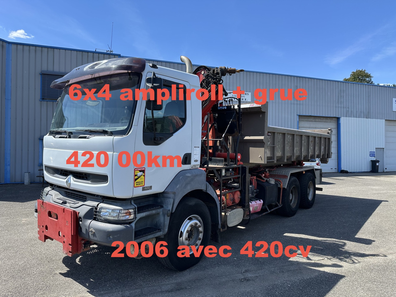 RENAULT KERAX 420DCI - Φορτηγό φόρτωσης γάντζου, Φορτηγό με γερανό: φωτογραφία 1 RENAULT KERAX 420DCI - Φορτηγό φόρτωσης γάντζου, Φορτηγό με γερανό: φωτογραφία 1