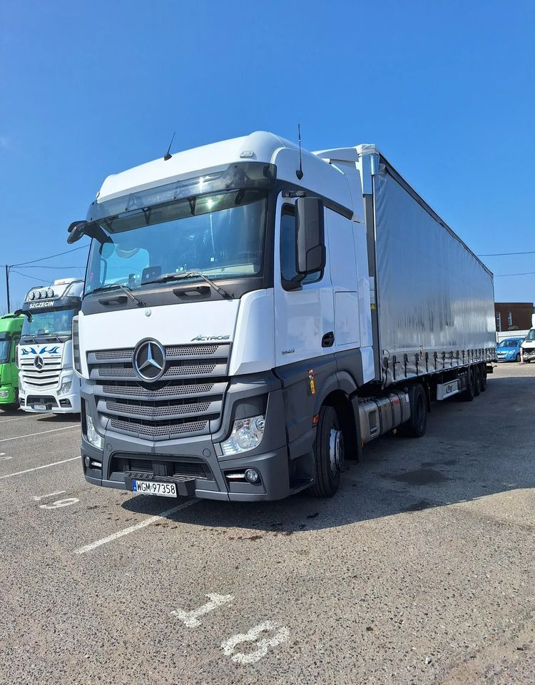 Mercedes-Benz Actros 1845 LSnRL z naczepą Fliegl - Φορτηγό μουσαμάς: φωτογραφία 2 Mercedes-Benz Actros 1845 LSnRL z naczepą Fliegl - Φορτηγό μουσαμάς: φωτογραφία 2