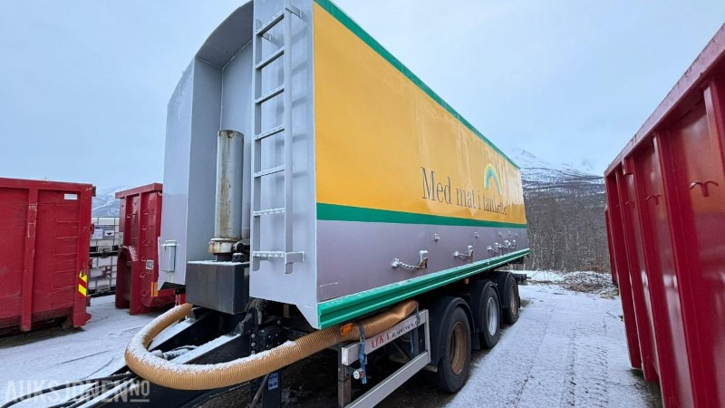 1996 ATKA RSP 24 trippelkjerre med Hillevåg tipp bulktank 6 kammers - Ρυμούλκα βυτίο: φωτογραφία 1 1996 ATKA RSP 24 trippelkjerre med Hillevåg tipp bulktank 6 kammers - Ρυμούλκα βυτίο: φωτογραφία 1