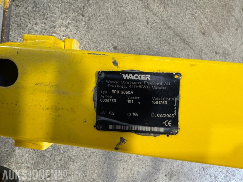 Οδοστρωτήρας 2005 Wacker BPU3050A vibroplate / Hoppetusse: φωτογραφία 10
