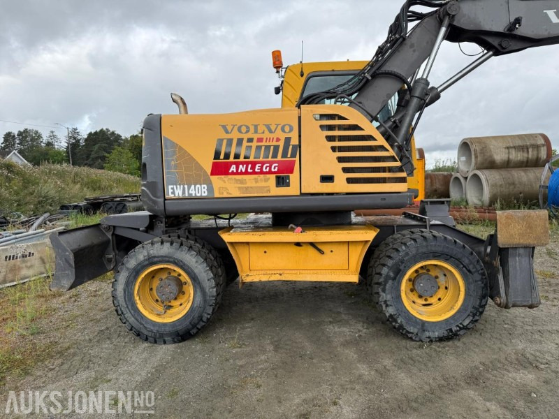 2006 Volvo EW140B Hjulgraver m/pallegaffel og skuff - Steelwrist tiltrotator. - Εκσκαφέας: φωτογραφία 4 2006 Volvo EW140B Hjulgraver m/pallegaffel og skuff - Steelwrist tiltrotator. - Εκσκαφέας: φωτογραφία 4