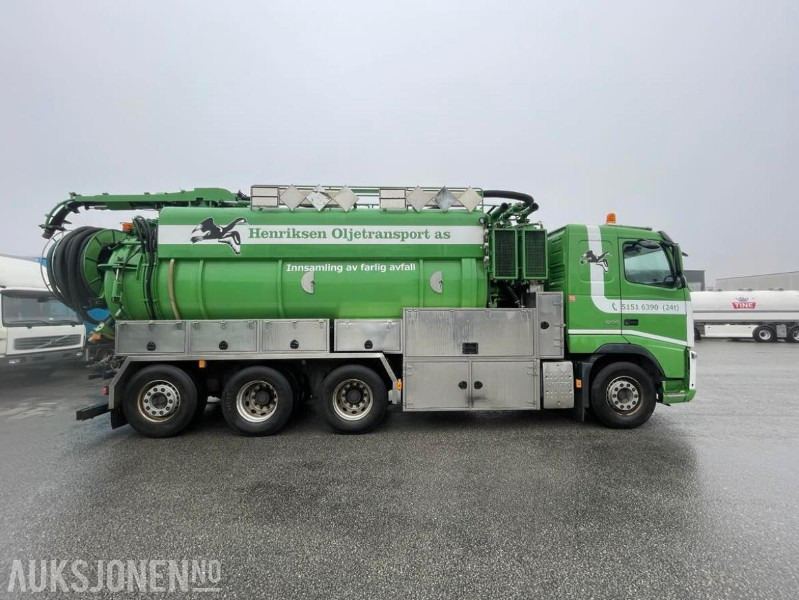Κοινοτικο όχημα/ Ειδικό όχημα 2010 VOLVO FH500 8X4 INTERCONSULT SS2343 BST3-17CR ADR SLAMSUGER MED HØYTRYKKSPYLER - 203576 KM.: φωτογραφία 7